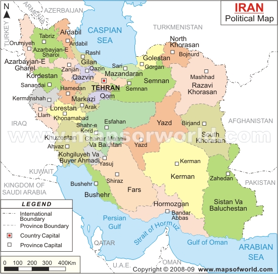 Bakhtaran map